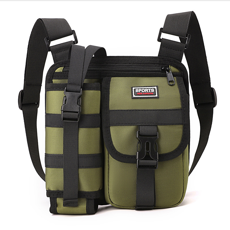 2024 nuevo bolso de pecho de mensajero de un solo hombro transfronterizo multifunción portátil turismo al aire libre deporte botella fabricante de bolsas al por mayor