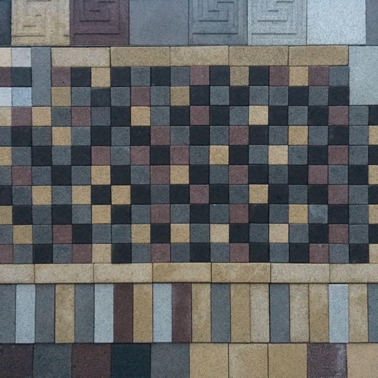 仿花岗岩贵妃红荔枝面PC砖300*150*50预制构件混凝土砖