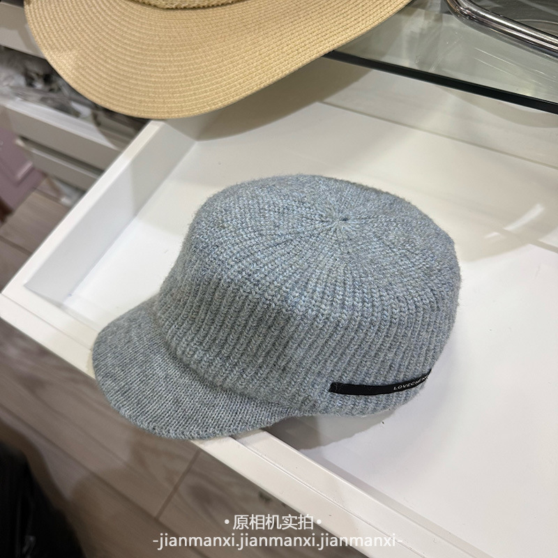 法式高级感秋冬季新款平顶纯色马术帽军帽女气质简约洋气显脸小潮|undefined