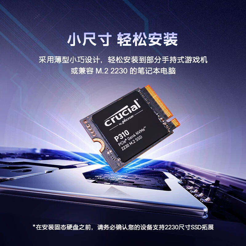 Твердотельный накопитель SSD Micron P310 500G 1T 2T 2230/2280 для настольного ПК/ноутбука