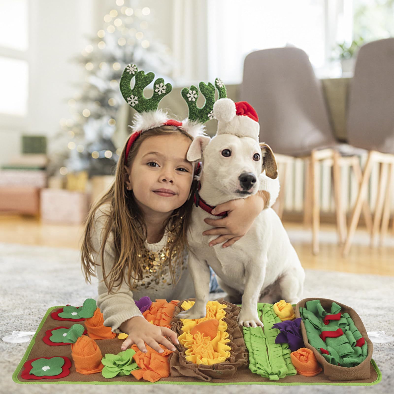 Garden Pet Dog Toy Sniffing Mat Anti Choking Slow Eating Energy Consumption Interactive Mat Training Sniffing Mat_voghion.com