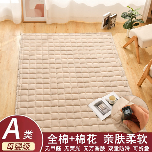 S588A type baby cotton floor mat children's crawling mat home chewable machine washable baby crawling mat cover