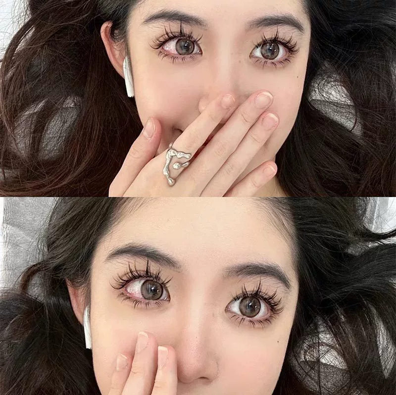 霏汐 So sweet and sweet~ Cat-ear comic lower eyelashes, false eyelashes, V-shaped natural simulation of a mother, one piece