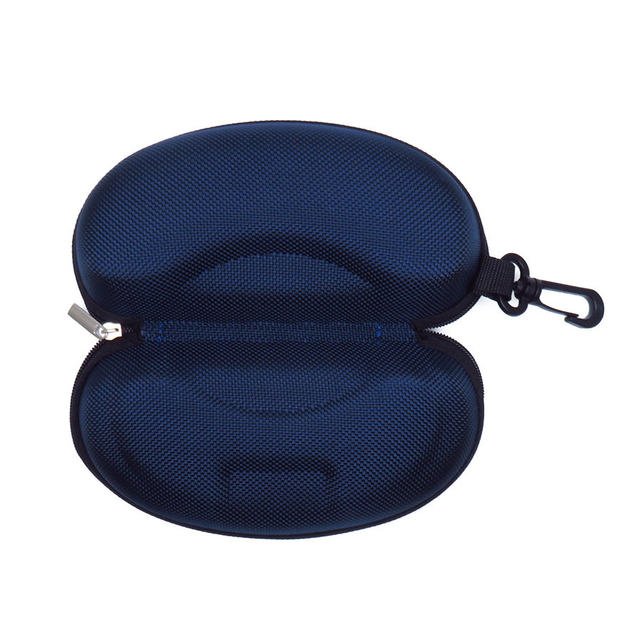 卸売EVAメガネケース オックスフォード布製 耐圧・耐衝撃サングラスケース フック付きジッパー式メガネケース メガネバッグ