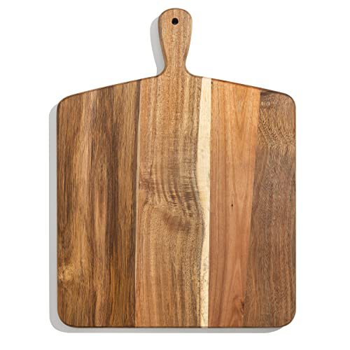 Tablero de corte de madera de acacia transfronterizo tabla de cortar de madera Hotel cocina tabla de cortar de madera Placa de pan queso filete pizza bandeja image 5