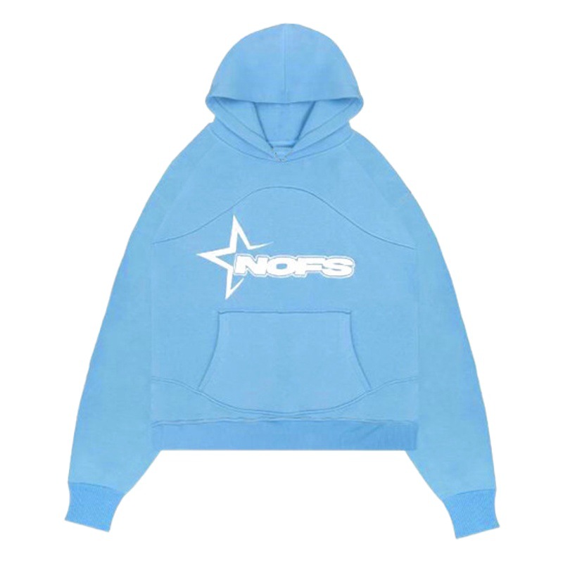 Y2g moda europea y americana moda marca Carta NOFS impresión traje calle hip hop pareja casual suelta traje con capucha