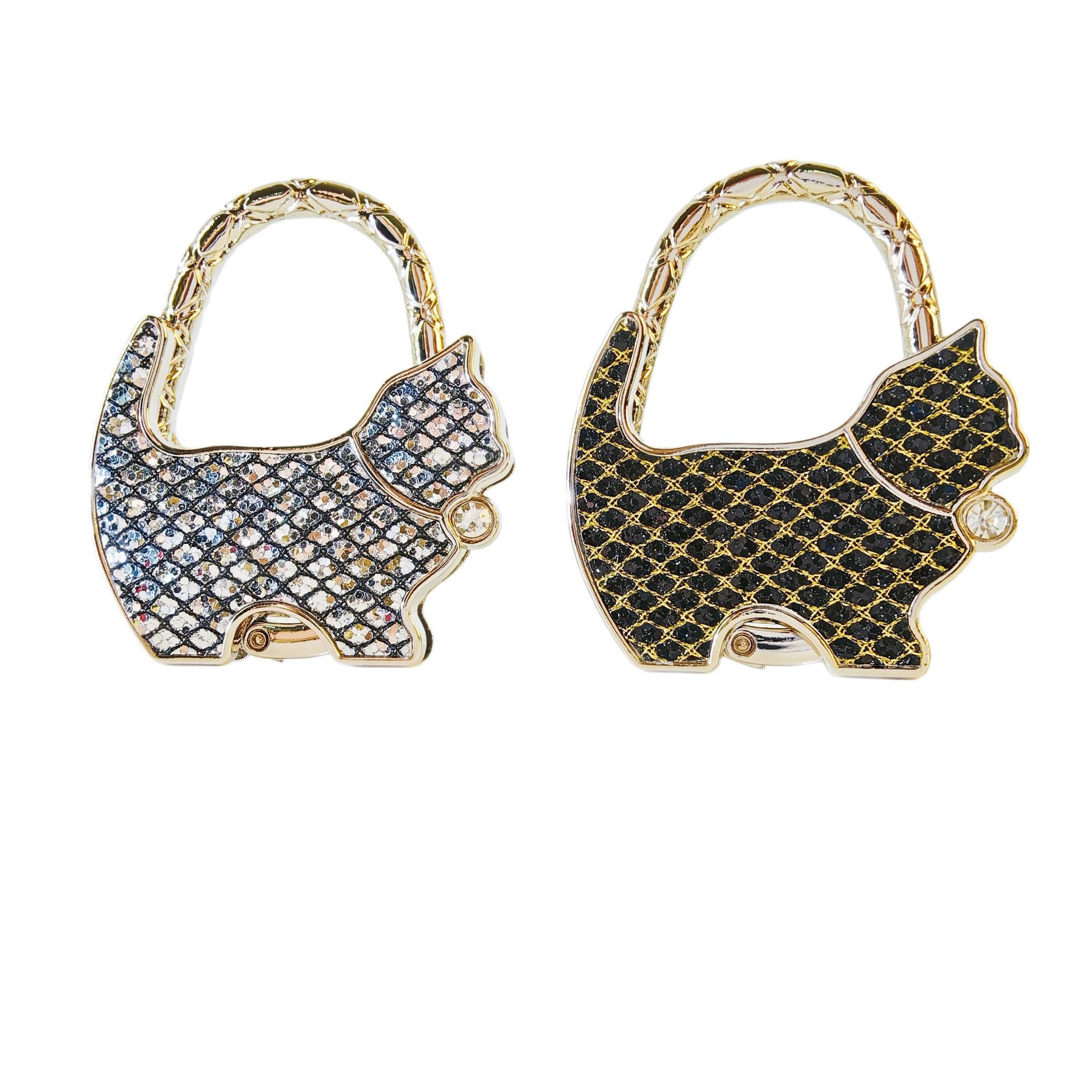 Fat Cat Bag Hook Multifunctional Portable Bag Hook for Tabletops Jewelry & Accessories_voghion.com
