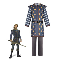 Slyde the Prince of Shrek cosplay costume, Shrek 3 character role-playing cosplay Halloween stage performance