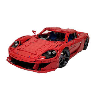 Building Blocks Cross-Border Moc-131400 Roadster Car Model 3790 Particle Number/Red Toys