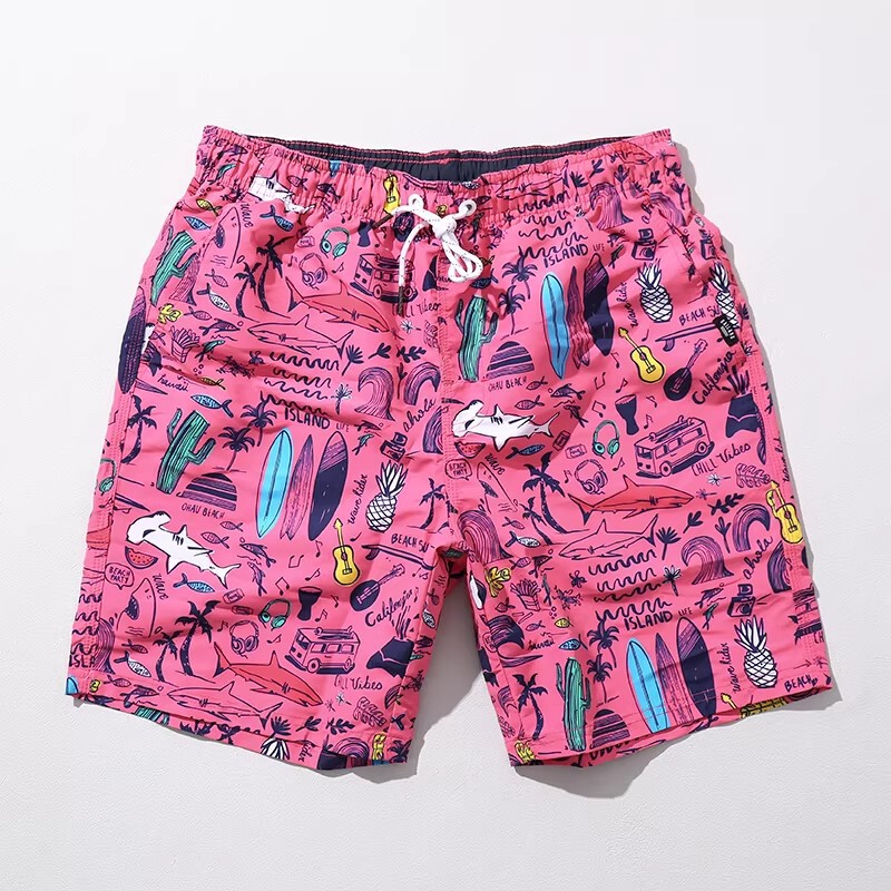 Beach Shorts That Can Be Worn in the Water, Quick-Drying Surfing Shorts for Men, Summer Casual Loose Breathable Large Size Shorts, Beach Shorts