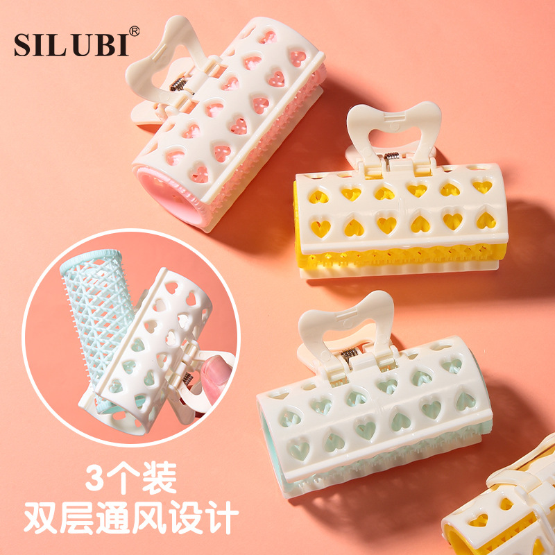 Slubby amor rizador de pelo hueco 3 paquete ABS onda de pelo raíz mullido que forma rizador al por mayor S908