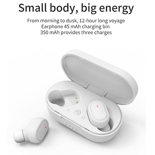 5.0 Bluetooth headset with charging bin true wireless binaural high-quality headphones