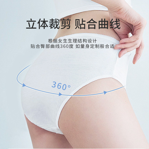 28 packs of disposable underwear for women, hotel travel day throw-away disposable underwear for pregnant and postpartum women during confinement