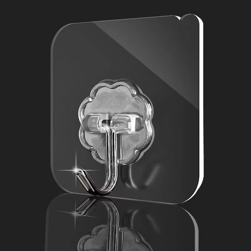 Seamless Hook Stickers, Strong Wall Adhesive Hooks, Household Wall Hanging Kitchen Thickened Hooks, Hole-Free Adhesive Hooks