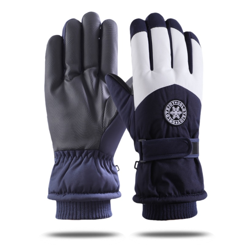 Rękawice narciarskie męskie i damskie unisex na jesień i zimę, wiatroszczelne i wodoodporne, do jazdy na motocyklu na świeżym powietrzu, z polarowymi, grubymi i ciepłymi palcami_voghion.com