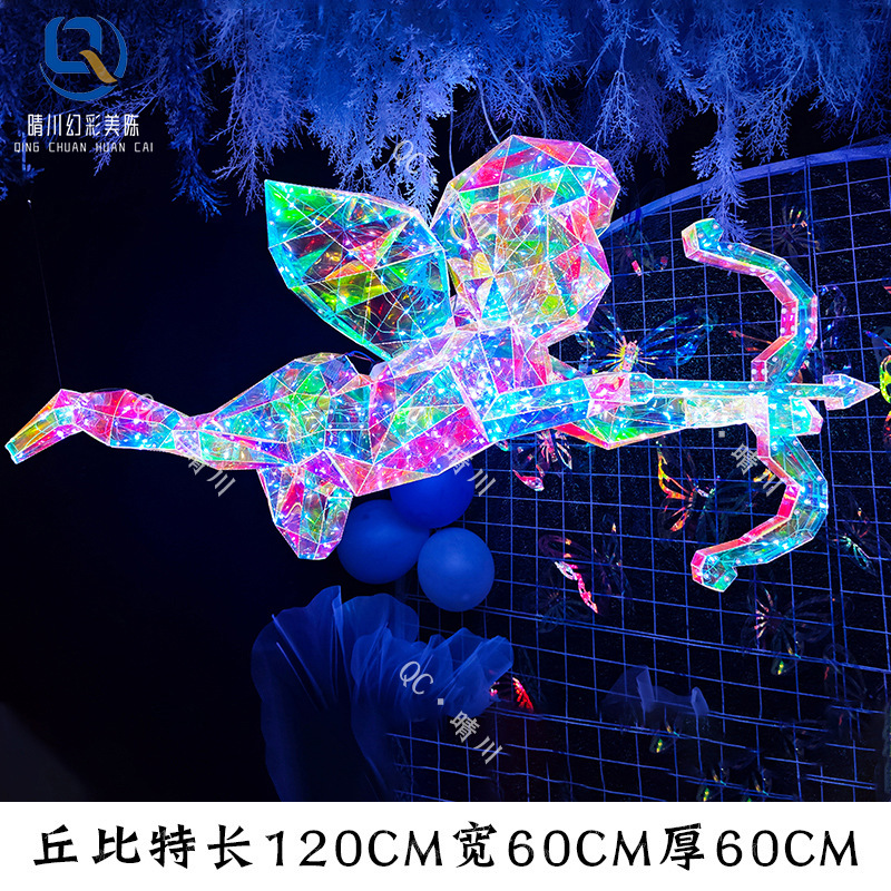 하늘색 큐피드 펜던트