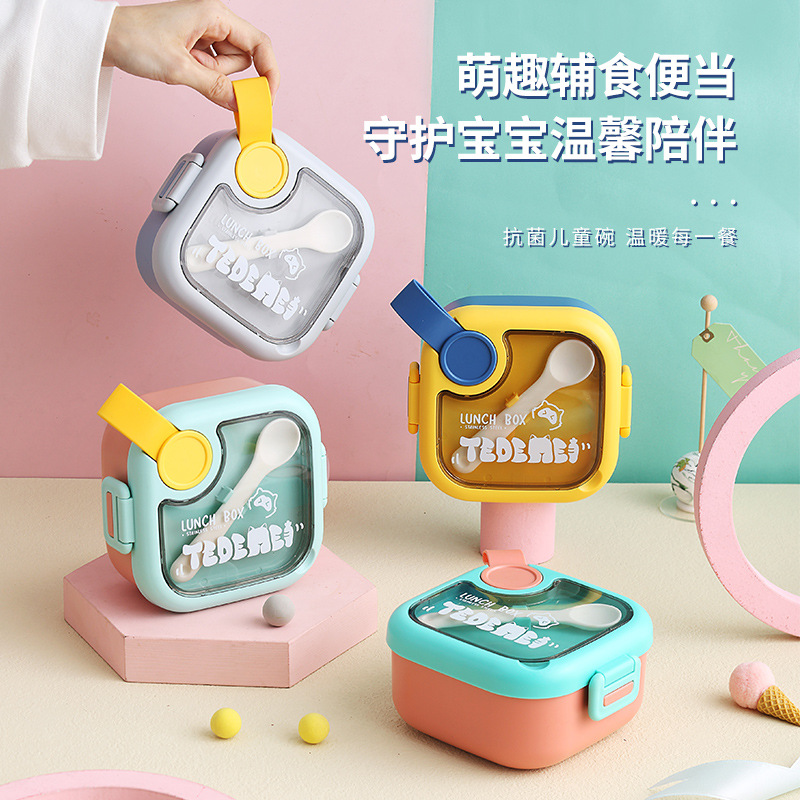 304 Stainless Steel Baby Food Bowl, Grinding Bowl, Soup Spoon, Baby Food Scissors, Tableware Set, Food-Grade Feeding Utensils for Infants and Toddlers