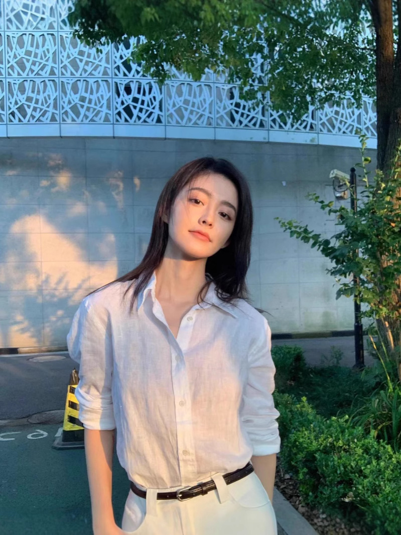 クロスボーダークラシック RL リネンシャツポニーロゴ刺繍オールドマネートレンドブランドコットンとリネンシャツ女性用