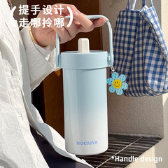 水杯保温杯女生高颜值316不锈钢咖啡随行杯便携学生卡通吸管杯子