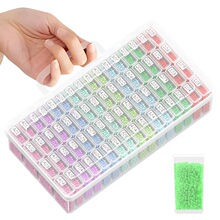 I 72992 Transparent Grid Bead Storage Box ͸�����������Ʒ��