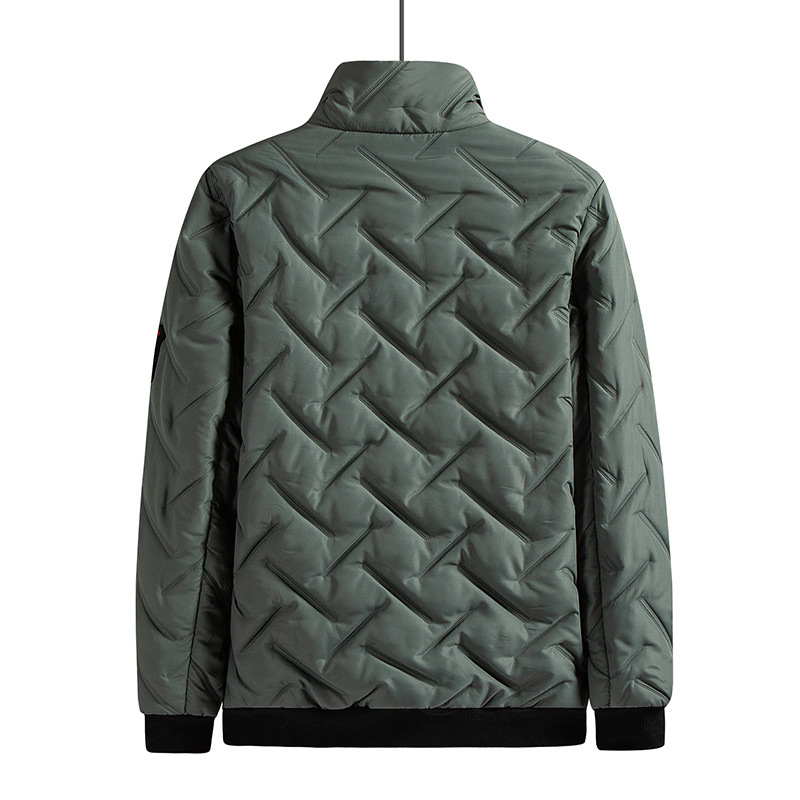 Abrigo de algodón acolchado abrigo de hombre Otoño e Invierno 2023 nuevo collar de pie chaqueta acolchada de algodón estilo coreano moda engrosada uniforme de béisbol acolchado al por mayor