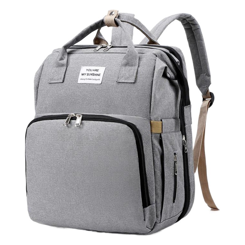 Transfronterizo nuevo plegable dormir momia bolsa multifuncional madre y bebé bolsa madre bolsa biberón mochila pañal mochila