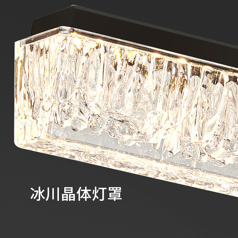 lámpara de comedor doméstico acrílico nuevo estilo simple sala de té bar una línea larga lámpara principal lámpara de mesa de comedor Zhongshan