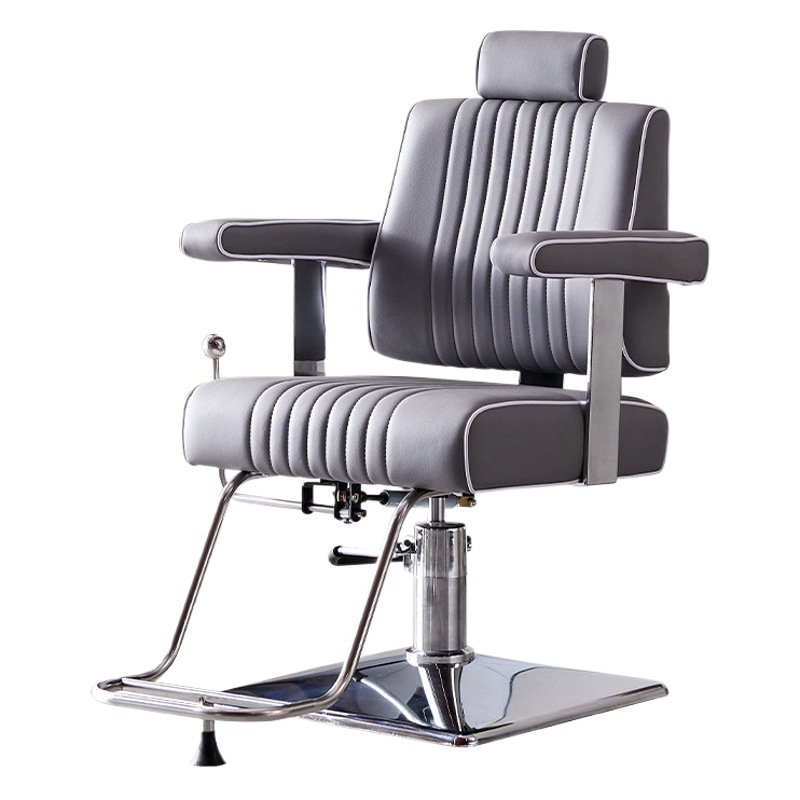 Sillón de peluquería, sillón de salón, sillón de barbero, sillón de corte de pelo, sillón de corte de pelo ajustable y giratorio, sillón para permanente y tinte.