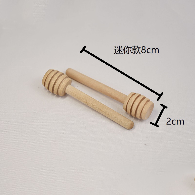 Exportación calidad loto madera miel palo mano regalo marcado madera redonda cabeza agitación varilla madera maciza miel palo agitación varilla