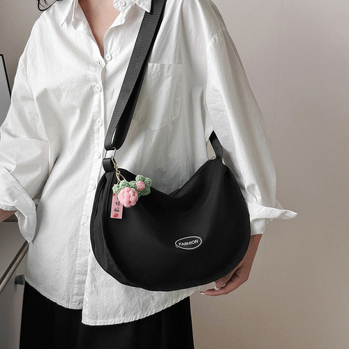 Stylish Minimalist Crossbody Bag with Large Capacity, Suitable for Students and Daily Use, Korean Version Women's Single Shoulder Bag