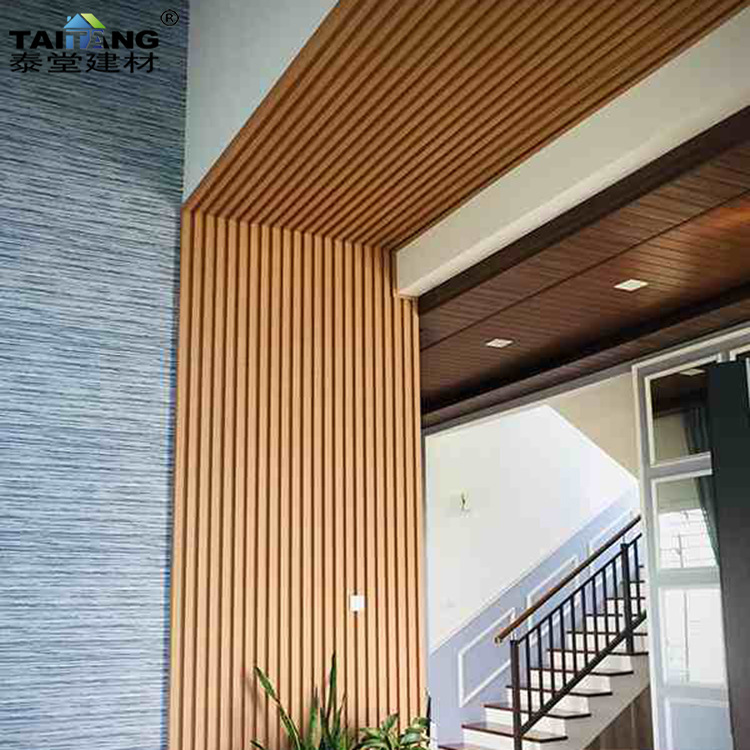 Wpc wall panel piso de plástico de madera hueca panel de pared exterior tablero de madera de plástico al aire libre ingeniería piso de madera de plástico al aire libre