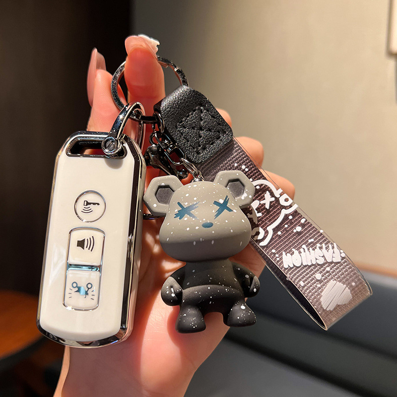 Imágenes aplicables Fosha 350 funda de llave de motocicleta agrietada 125 Xindazhou ns125la/PCX150 funda de hebilla