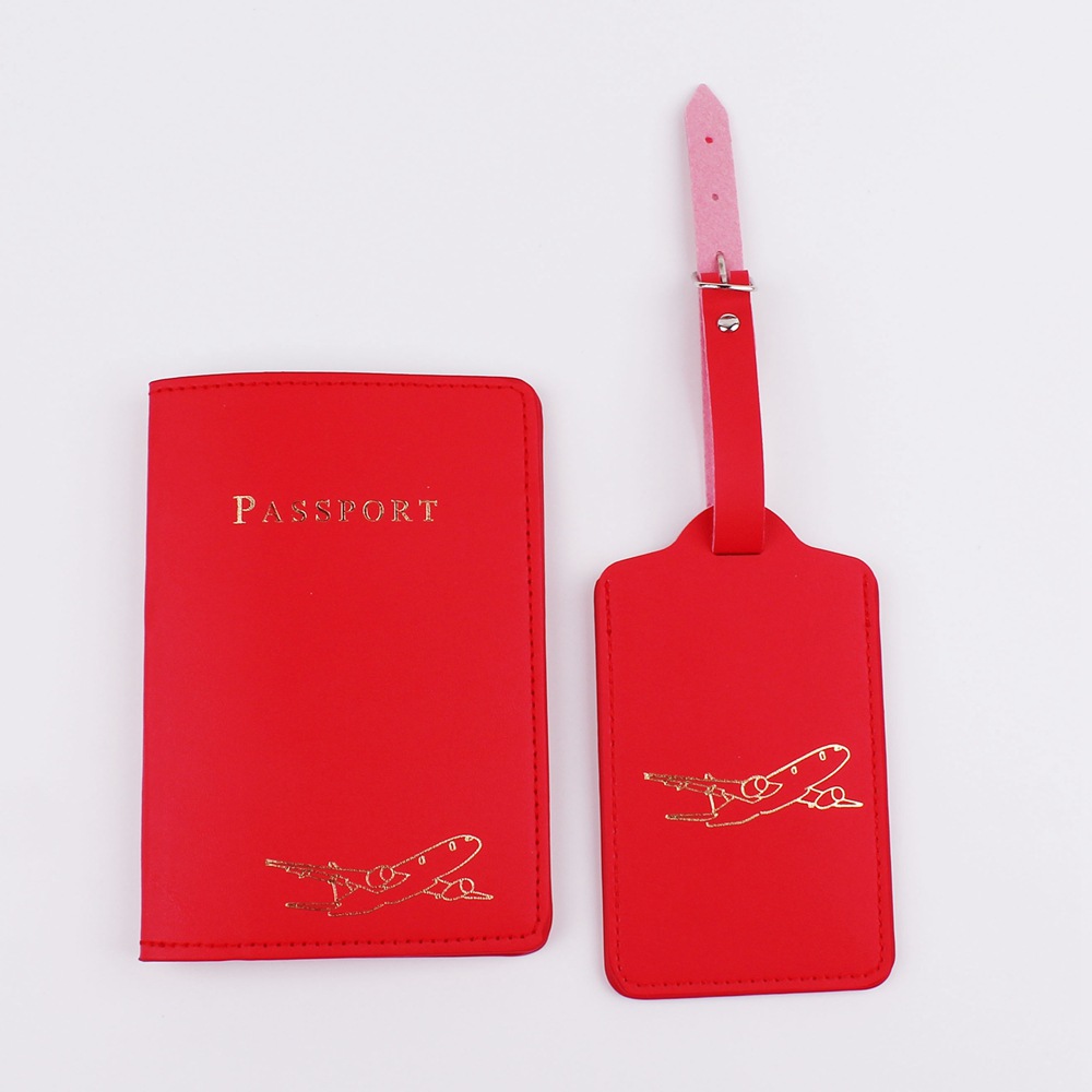2022 transfronteriza nueva Etiqueta de equipaje bolsa de pasaporte PU de cuero sintético de cuero certificado bolsa traje pasaporte titular pasaporte cubierta en stock