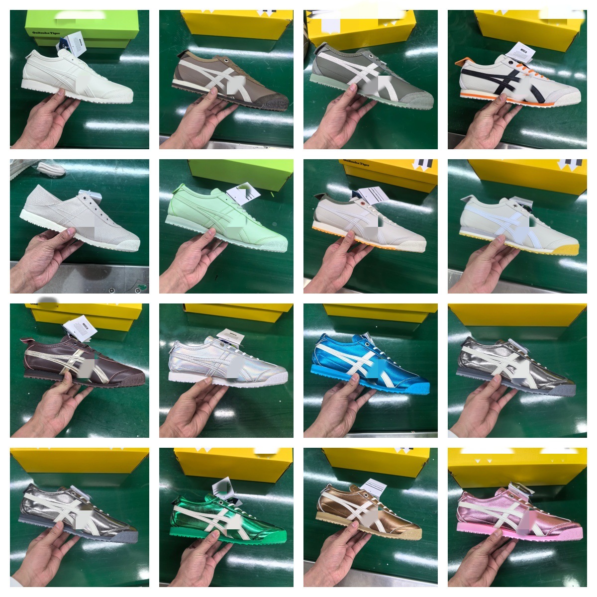 Original foreign trade product in macaron color scheme, classic top-layer cowhide, Ghost Tiger design, comfortable and versatile casual sports shoes for couples