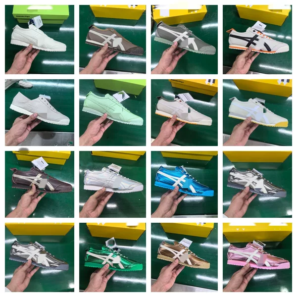 Original foreign trade product in macaron color scheme, classic top-layer cowhide, Ghost Tiger design, comfortable and versatile casual sports shoes for couples