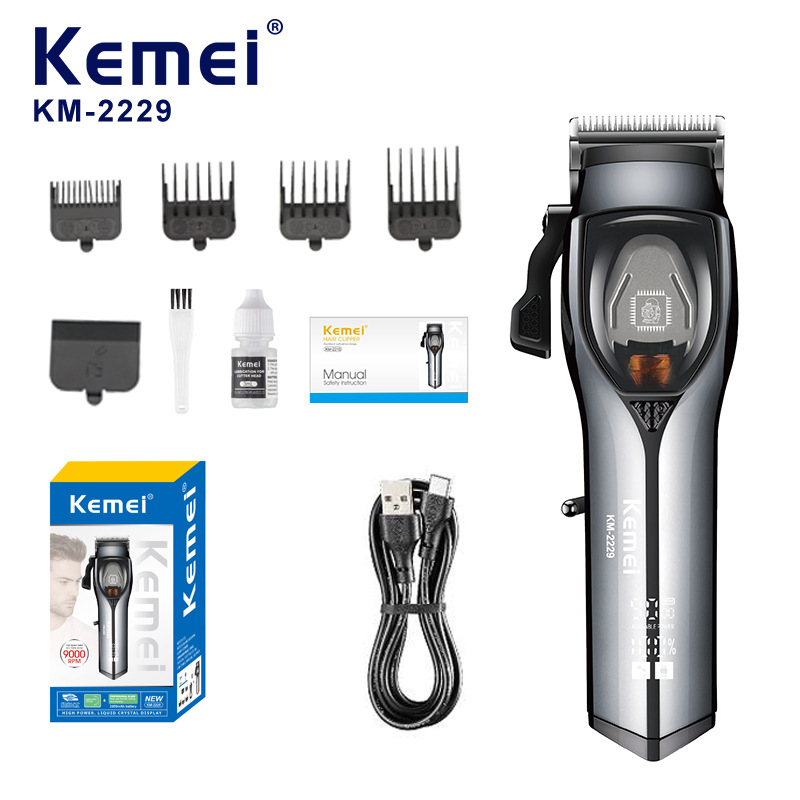 Corte de pelo KME transfronterizo KM - 2229 corte de pelo eléctrico salón de peluquería profesional sin escobillas cortadoras eléctricas digitales