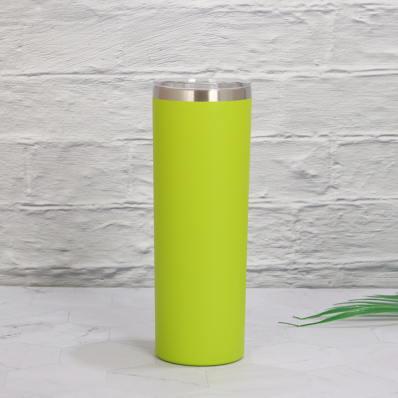 Vaso térmico de acero inoxidable 20oz, recto y de doble capa.