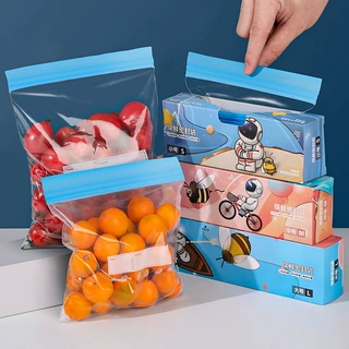 定制加厚双筋密封袋食品级保鲜袋批发家用冰箱收纳食物分装密实袋