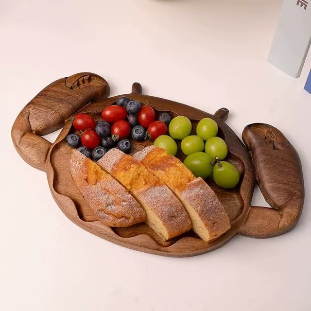 Platos de comedor creativos japoneses de madera sólida de alta calidad platos de platos caseros platos de pescado platos japoneses platos de sushi