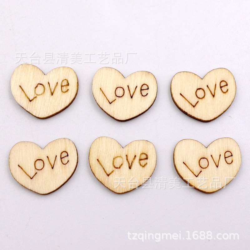 Tronco grande y pequeño love love juego de botones de madera sin botones ojos 50/100/200/400 piezas por paquete