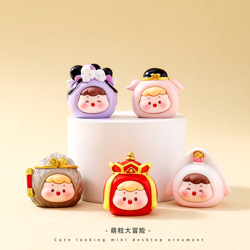 卡通西游记系列萌粒树脂工艺品车载装饰品桌面小摆件盲盒盲袋批发|undefined