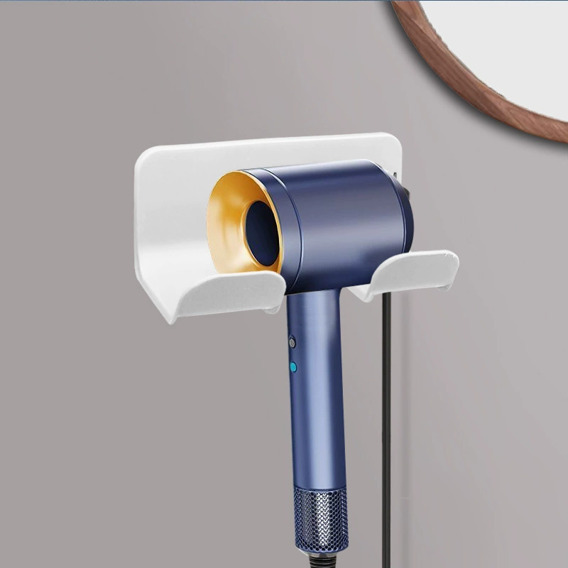Hair dryer rack bathroom bathroom wall -mounted hair dryer bracket without trace simplicity free punching multifunctional storage rack