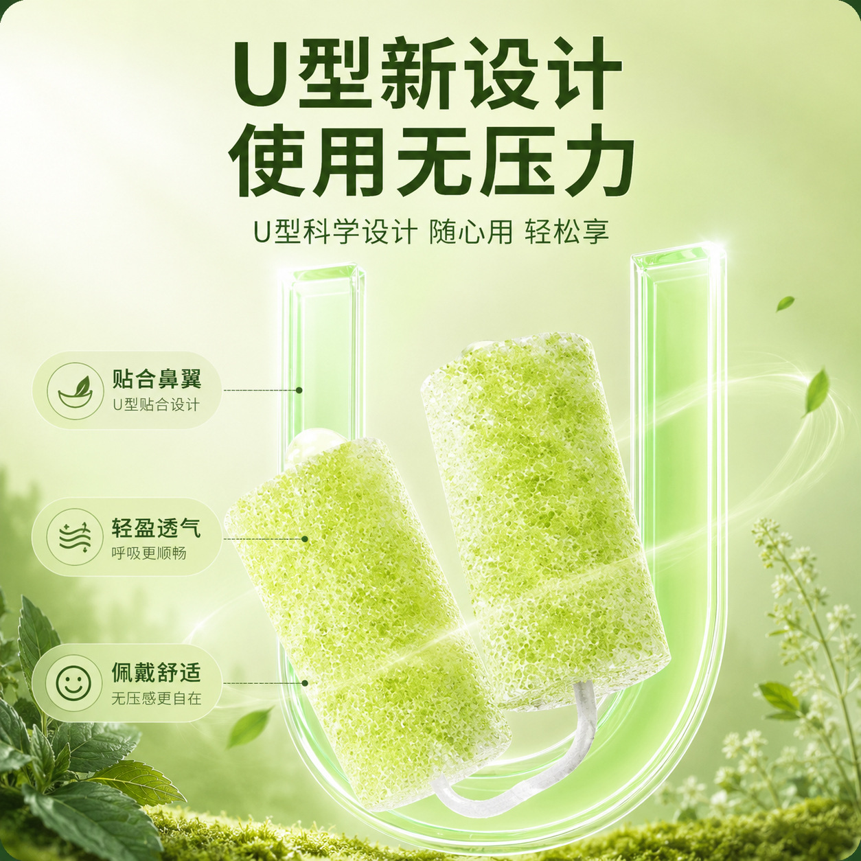 Nasal Inhaler Herbal Balm Sticks Bi Xi Ling Mugwort Extract Aromatic Sniff Sticks 8 Pieces Per Box specifications