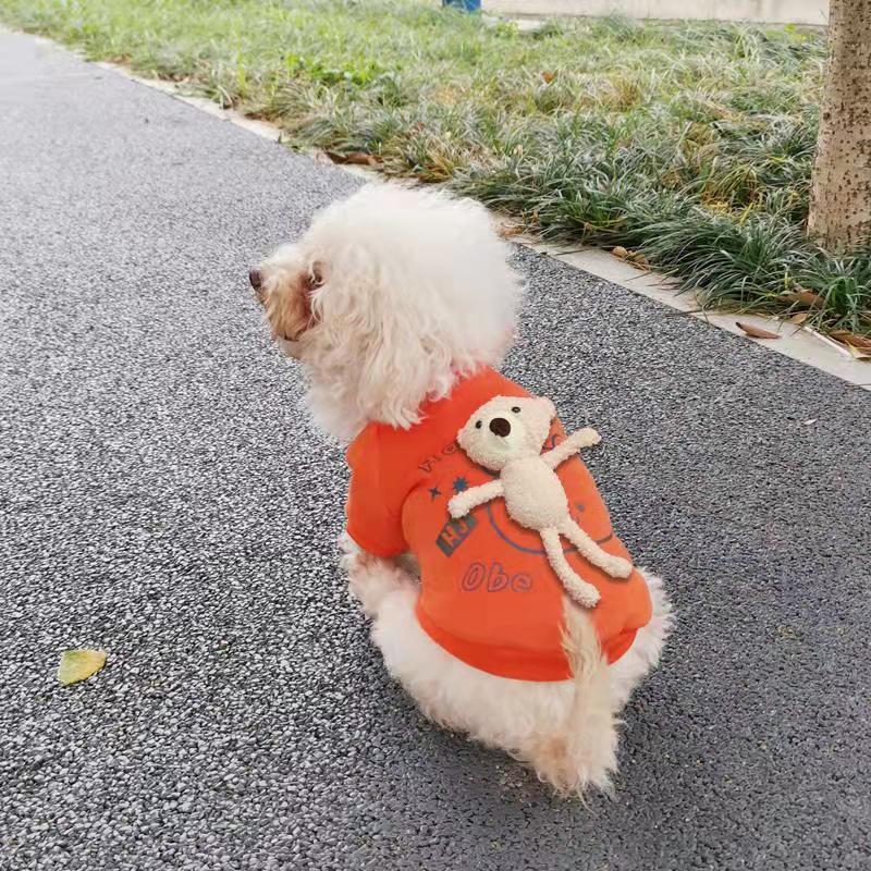 寵物衣服 反光小熊開衫衛衣 小熊可拆卸設計時尚面料舒服狗狗衣服