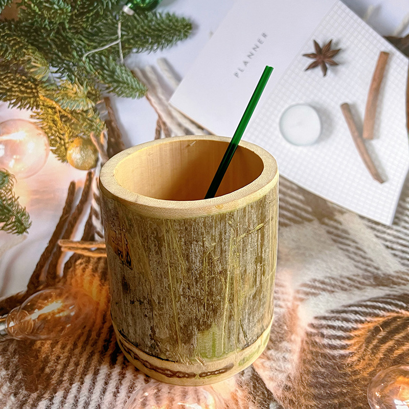 Café verde paja doble agujero PP varilla de agitación desechable boca plana pequeña paja al por mayor bebida caliente tubo de café