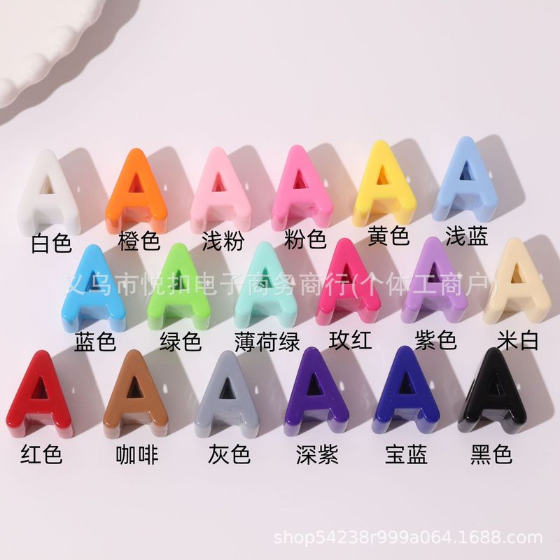 Hole 6mm Acrylic English Alphabet Beads Macaron Dopamine Handmade Beads Straight Hole Mobile Phone Chain Beads Hole 6mm Acrylic English Alphabet Beads Macaron Dopamine Handmade Beads Straight Hole Mobile Phone Chain Beads