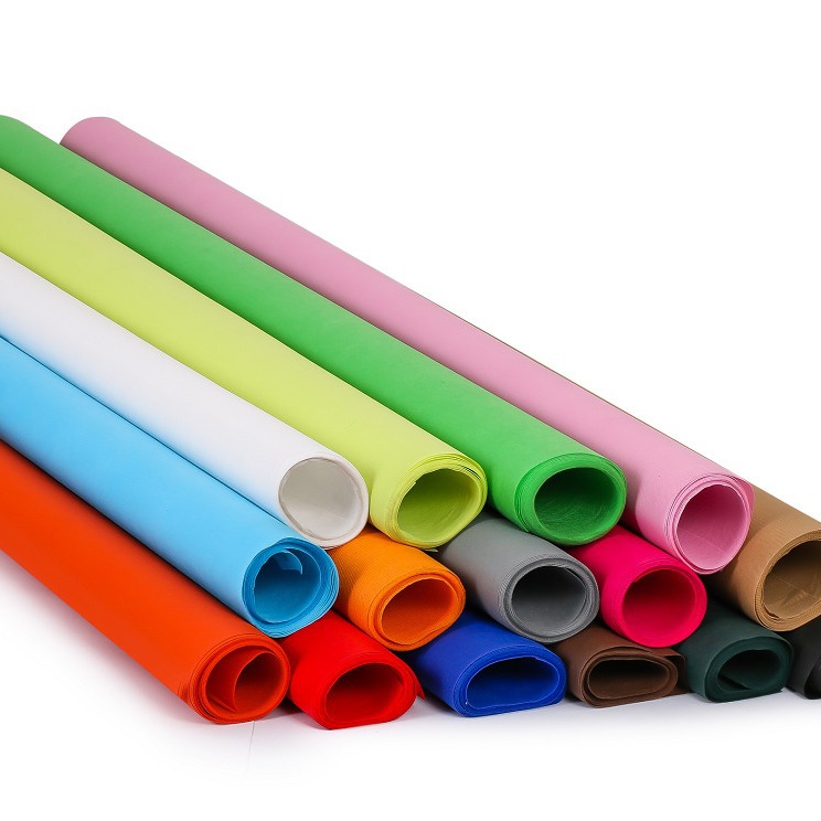 PP无纺布卷现货彩色纺粘全新料工厂手提袋无纺布厂家环保透气