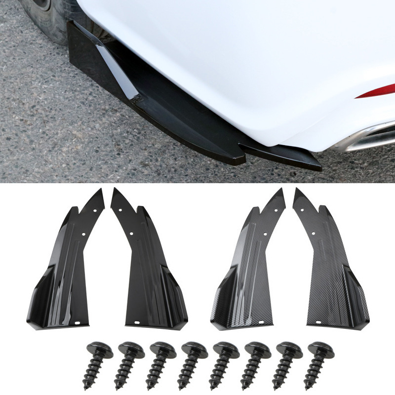 Cross-Border Car Universal Rear Corner Anti-Collision Rear Lip Rear Spoiler Exterior Modification Parts Spoiler Modified Bumper