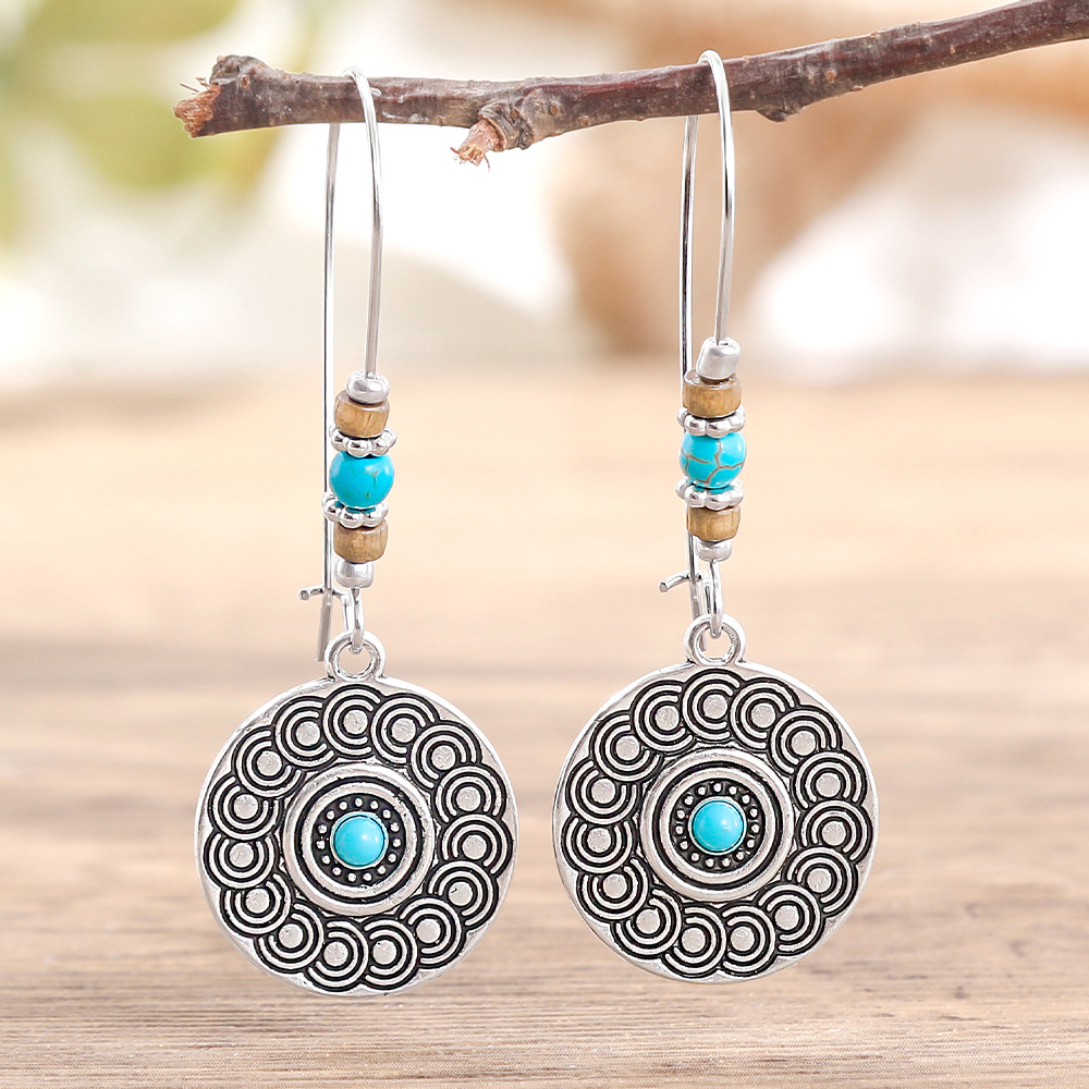 Moda personalizada retro pendientes en forma de gota transfronteriza Venta caliente pendientes largos gota europea y americana joyería creativa al por mayor image 12
