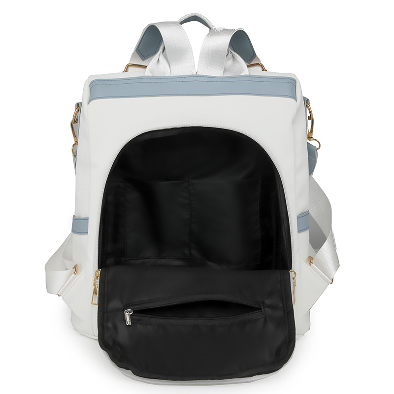 Mochila antirrobo para mujer 2024 nueva mochila de ocio de doble uso de un solo hombro de cuero suave mochila de viaje de gran capacidad